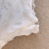 Y2K Low Rise Mini Skirt Tiered Ruffled Lace Trim White Short Skirt Summer Women Teen-Girl Feminine Barbiecore Outfit