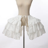 Pbong  Baroque Pannier Petticoat Women Victorian Bustle Hoops Ruffled Cages Skirt Cosplay Lolita Underskirt Crinoline