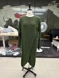 Long Knitted Sweater Women Gray Pullovers Autumn Winter Khaki Warm Fur Jumpers Maxi Y2k E-girl Jumper Work Sueter Mujer