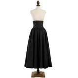 Vintage Medieval Edwardian Period Skirt Women Victorian Gothic Steampunk High Waist Gown Skirt