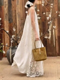 Pbong  Spring Women's Floral Embroidery High Waist A-Line Dr Casual Comfortable Polyester Fiber Gown Set Trendy Strapl Skirt