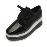 Pbong  New Spring Women Flat Platform Shoes Slip on Moccains Ladies Casual Shoes Woman Thick Sole Brogue Creepers Sneakers