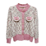 Autumn And Winter 2025 Elegant Korean Version Women Knitted Cardigan Sweater Coat Temperament Versatile Female Sweater Jacket