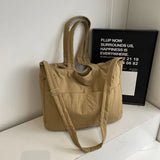 Canvas Women Shoulder Shopper Bag Japanese Female Student Book Tote Bags Large Fashion Cotton Cloth Woman Handbags