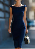 Pbong  Sexy Bodycon Long Dress Women Summer Fashion Sleeveless Slash Neck Pencil Slim Maxi Dresses Elegant