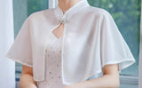 Pbong  Lolita Short Cape for JSK Dress Black White Chiffon Capes