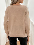 2025 New Solid Color Star Pattern Hoodie Long Sleeve Autumn/Winter Knitted Sweater