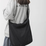 Pbong  Canvas Shoulder Crossbody Bags for Women High Quality Large Satchel Female Student Handbags Ladies Messenger Big Book Bag black bag tote bag