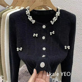 New Autumn And Winter 2025 Design Sense Short Women Knitted Cardigan Sweater Coat Casual Temperament Female Sweater Jacket