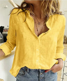 Pbong  Women Clothing Fashion Clothes Streetwear Shirts for Women Vintage Cotton Linen Casual Tees Spring Autumn New Tops Tshirt