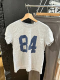 84 Print Gray Streetwear T-Shirt Woman Round Neck Short Sleeve Cotton Tee Shirts Summer American Vintage Casual Tshirt Y2k Tops