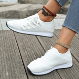 Pbong  Yellow Women Casual Shoes Breathable Knitted Women Sneakers Soft Sole Woman Flat Shoes Outdoor Spring Summer Mesh Female Shoes