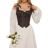 Steampunk Gothic Underbust Corset Vintage Bandage Bustier Sexy Tank Tops Shaping Lingerie Corsets Streetwear Fashion Clothing
