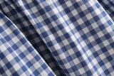 New Autumn Cotton White Shirts Women Student Sweet Tops Girl Peter Pan Collar Plaid Casual Cute Loose Blouses Spring T39132QM