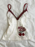 Y2k Crop Tops Vintage Clothes Aesthetic Print Basic Vest Summer Harajuku Sleeveless Slim 2000s Streetwear Goth Cami Emo Girl