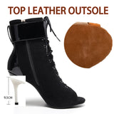 Boots Luxury Women's Comfy Breathable Prom Outdoor Latin Sexy For stilettos High Heels slippers Ballroom