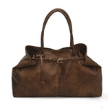 Pbong  Women's Tote Bag, Large Capacity Soft Leather Shoulder Bag, Retro Casual Handbag, Perfect for Commuting Handbags Travel Bag