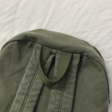 Pbong  Brand High Quality Canvas Backpacks Women Solid 100% Cotton School Bags Soft Green Satchels Small Cloth Leisure Or Travel Bags