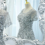 Pbong  Long Evening Gown Women's Sequin Luxury Heavy Work Fairy T High End Banquet Aosphere Annual Conference Host