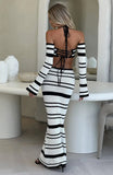 Sexy Knitted Sling Bikini Long Skirts Suit Women Casual Strap Lace Up Tube Tops + Skirt 2 Pieces Set Female Summer Beach Outfit