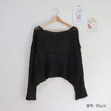 Long Sleeve Crochet Top Cable Knit Summer Beach Bikini Cover Up Crop Pullover Openwork Blouse Women Vacation Boho Outfit