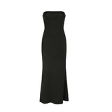 Elegant Strapless Off Shoulder Long Dress
