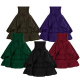 Pbong  Summer Y2k Gothic Retro Lolita Skirt Women Medieval Vintage Cake Skirt Fashion Cosplay Costume Fluffy Layered Puffy Skirt New