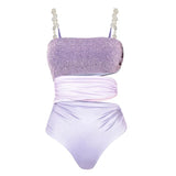 New Aqua blue High Waist Bikini Set Cover Up Swimsuit For Women Push Up Halter Three Pieces Swimwear Beach Bathing Suits