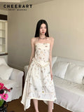 Ocean Seashell Vacation Summer Outfit 2 Pieces Set For Woman Tassels Tube Top And Skirt Set Beach Holiday Outfit 2025