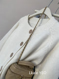 Spring Autumn 2025 Vintage Versatile Lazy Women Cardigan Sweater Coat  Loose Korean Version Female Knitted Sweater Jacket