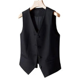 Women's Vest Coat 2025 Spring Autumn High-end Sleeveless Ladies Suit Vest Jacket Temperament Fashion Lady Blazer Horse Clip