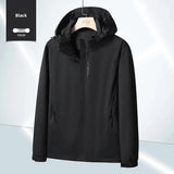 Pbong  Outdoor Thin Hooded Waterproof Jacket Men's Women's Windproof Mountain Climbing Suit Single Layer Rainproof Camping Hiking Down