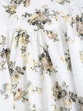 Romantic and elegant dress with cup print, suitable for dates and outings