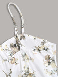 Romantic and elegant dress with cup print, suitable for dates and outings