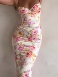 [Sexy Bodycon Off-Shoulder Dress] Chic Floral Print Off-Shoulder Dress for Women - Sexy Bodycon with Lace Detail, Stretchy Polyester Blend, Machine Washable - Perfect for Spring/Summer/Fall