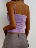 Women'S Sexy Off-Shoulder Top, 95% Polyester 5% Elastane, Knit Fabric, Medium Stretch, Solid Color, All-Season, Short Length, Contrast Lace Detail, Slim-Fit Halter Pullovers
