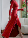 Casual Solid Color Pleated Asymmetrical Dress