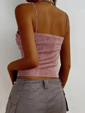 Women'S Sexy Off-Shoulder Top, 95% Polyester 5% Elastane, Knit Fabric, Medium Stretch, Solid Color, All-Season, Short Length, Contrast Lace Detail, Slim-Fit Halter Pullovers