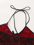 [Perfect Backless Summer Outfit Design] This Cute Summer Outfit Features a Double-Layered Lace Trim And a Backless Design, Perfect for Warm Weather.