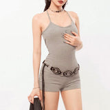 women's clothing summer new sports jumpsuit one-piece leisure fitness wear high elastic tight jumpsuit women