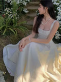 Summer New Women Fashion Elegant Prom Midi Dresses Vintage Princess Female Evening Party A Line Clothes Vestdios