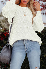 Pbong - Black Casual Sweet Solid Solid Color O Neck Tops