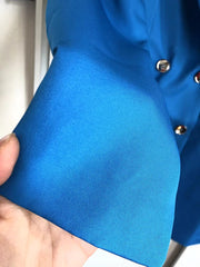 spring new women's clothing all-match long double-breasted blazer
