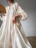 Embroidered Dress Women Autumn  New Fashion Elegant Female Vestido French Vintage Clothes Evening Party Korean White Dresses