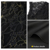 Black Dress Lace Patchwork Elegant for Women Party Sheer Sleeves Slim See Through Mermaid Large Size Lady Homecoming Robes Gowns Pbong  mid size graduation outfit romantic style teen swag clean girl ideas 90s latina aesthetic