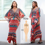 Pbong mid size graduation outfit romantic style teen swag clean girl ideas 90s latina aestheticMoroccan Kaftan Bohemian Printed Summer Dress Long Tunic Women Plus Size Beach Wear Swim Suit Cover Up Robe de plage