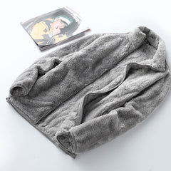 Winter women's polar fleece coral fleece jacket women outdoor warmth padded cardigan plush sweatshirt women pink hoodie