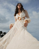 Pbong mid size graduation outfit romantic style teen swag clean girl ideas 90s latina aestheticSexy Deep V-neck Cut Out Long Sleeve Maxi Dress Long White Lace Tunic Women Clothes Summer Beach Wear Swim Suit Cover Up A1049
