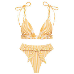 Summer Sexy Bikini Set Vintage Striped Push Up High Waist Swim Wear Bathing Suit Women Swimsuit Biquini Brazilian Bikinis  Pbong mid size graduation outfit romantic style teen swag clean girl ideas 90s latina aesthetic