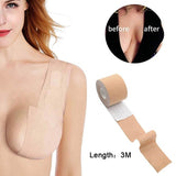 pbong 1 Roll Women Push Up Bras For Self Adhesive Silicone Breast Stickers Strapless Body Invisible Bra DIY Breast Lift Up Boob Tape